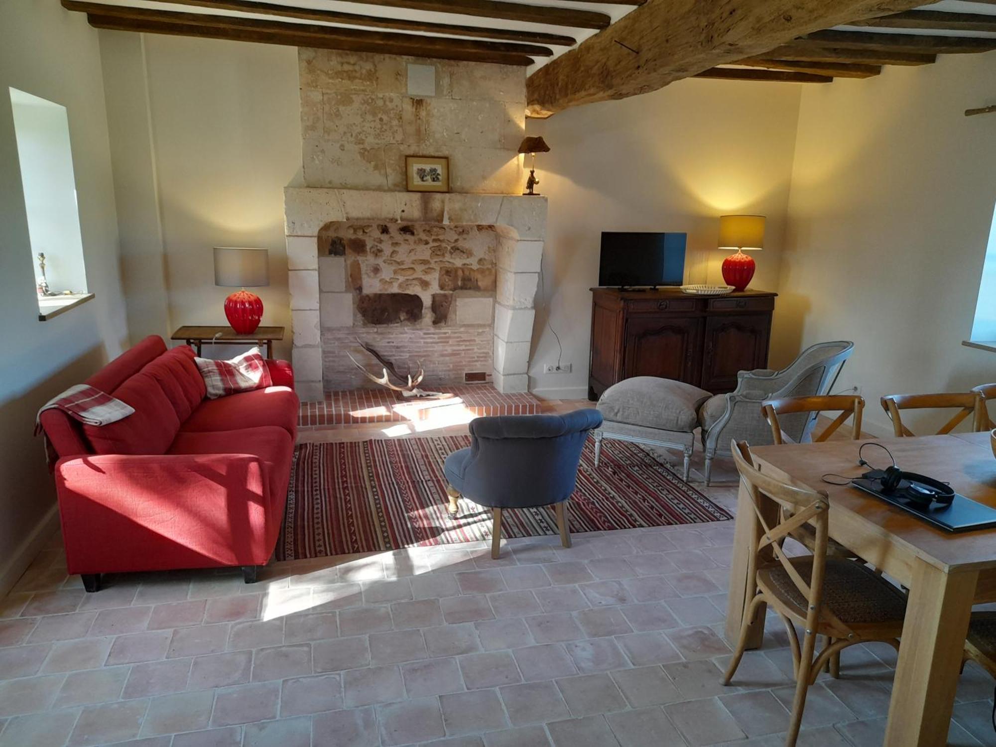 Chambourg-sur-Indre Le Puits Renaissance - Gites De Caractere Et Piscine Chauffee מראה חיצוני תמונה